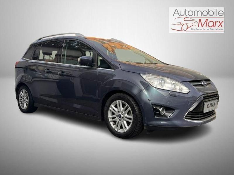 Gebraucht Ford Grand C-Max Titanium 125 PS (91 kW) 2012 Midnight skygrau metallic Van / Kleinbus