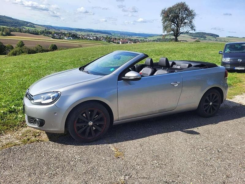 Tungsten silver metallic Gebraucht 2012 VW Golf Cabriolet Cabrio | 9.999 € (Fairer Preis) - Bild 1/4