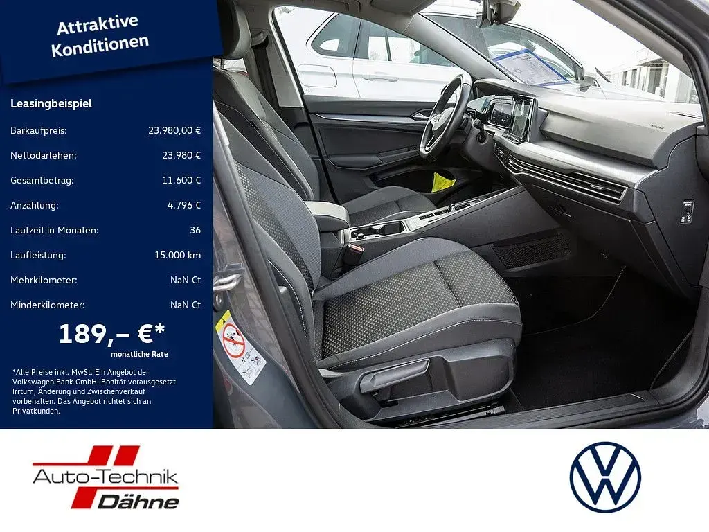 Gebraucht VW Golf VIII Active 150 PS (110 kW) 2022 Grau Limousine