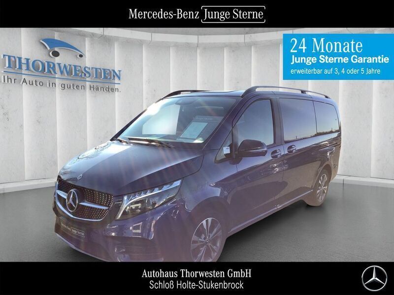 Sodalithblau met. Gebraucht 2023 Mercedes V300 AMG line Van / Kleinbus | 57.300 € (Superpreis) - Bild 1/4