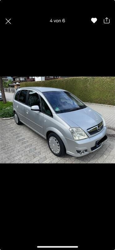 Silber Gebraucht 2006 Opel Meriva Van / Kleinbus | 1.799 € (Fairer Preis) - Bild 1/4