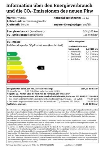 Gebraucht Hyundai i10 Trend 67 PS (49 kW) 2024 Schwarz Kleinwagen