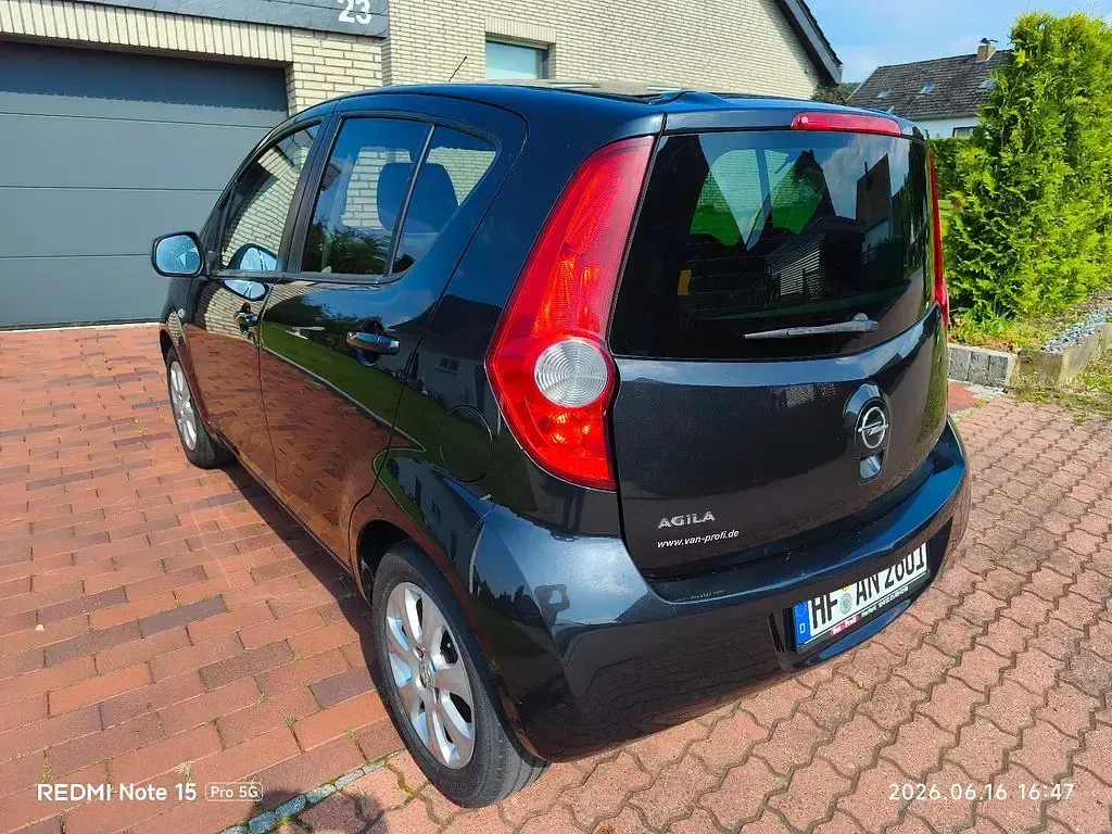 Gebraucht Opel Agila 86 PS (63 kW) 2009 Schwarz Kleinwagen