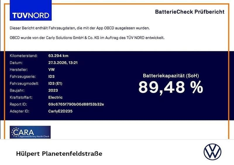 Gebraucht VW ID.3 Pure 110 kW (150 PS) 2023 Grau Kleinwagen