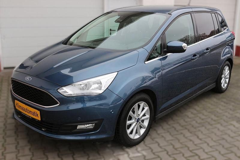 Chromablau Gebraucht 2019 Ford Grand C-Max Titanium Van / Kleinbus | 14.980 € (Fairer Preis) - Bild 1/4