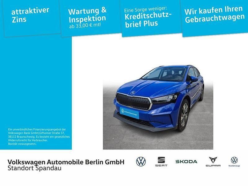 Blau Gebraucht 2023 Skoda Enyaq iV Loft SUV | 25.990 € (Superpreis) - Bild 1/4