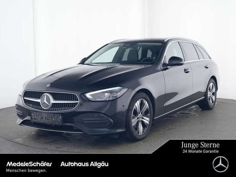 Lack obsidianschwarz Gebraucht 2023 Mercedes C220 Avantgarde Kombi | 32.670 € (Fairer Preis) - Bild 1/4