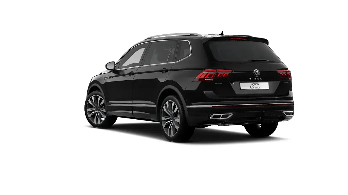 Gebraucht VW Tiguan Allspace R-line 200 PS (147 kW) 2024 Deep black perleffekt (schwarz) SUV