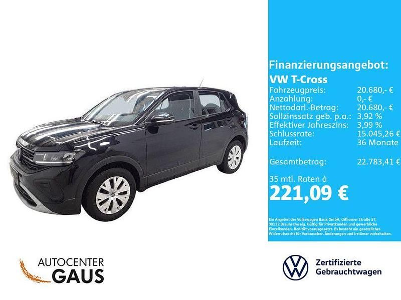 Gebraucht VW T-Cross 95 PS (69 kW) 2025 Schwarz SUV