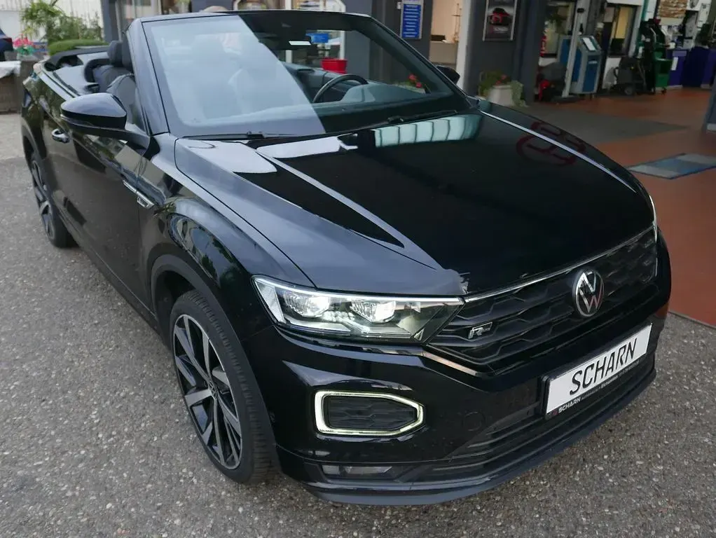 Gebraucht VW T-Roc Cabriolet R-line 150 PS (110 kW) 2021 Schwarz Cabrio