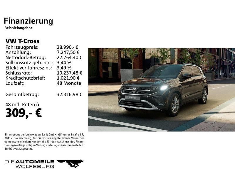 Nouă VW T-Cross 116 CP (85 kW) 2025 Negru SUV