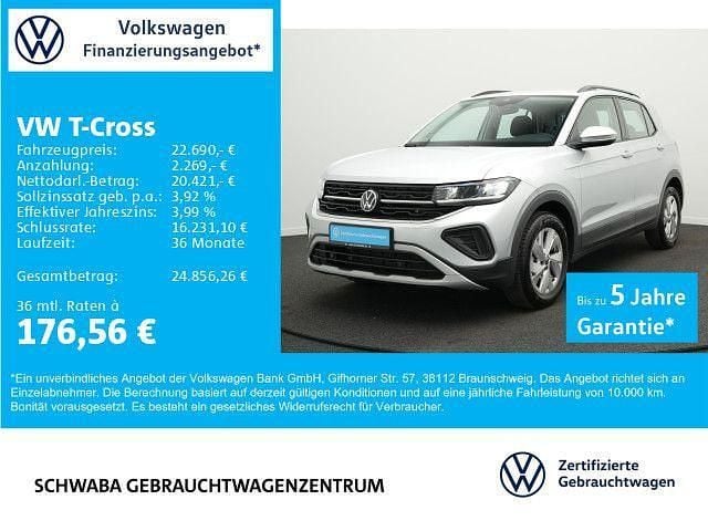 Gebraucht VW T-Cross Life 116 PS (85 kW) 2025 Silber SUV