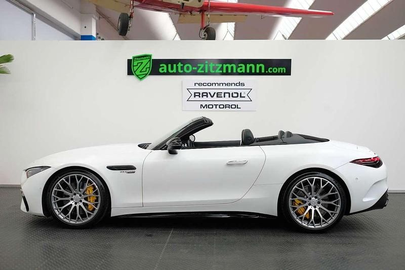 Gebraucht Mercedes SL63 AMG AMG 585 PS (430 kW) 2022 Designo opalithweiss Cabrio