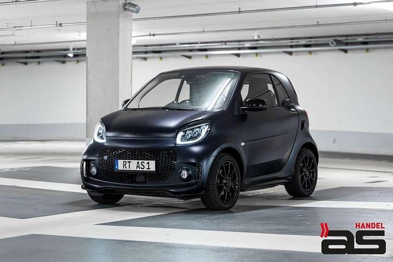 Velvet blue matt Gebraucht 2021 Smart ForTwo Coupé Brabus Kleinwagen | 13.490 € (Fairer Preis) - Bild 1/4