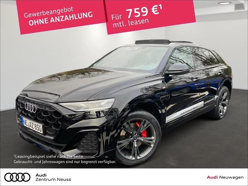 Mythosschwarz metallic Gebraucht 2025 Audi Q8 S-Line SUV | 90.980 € - Bild 1/4