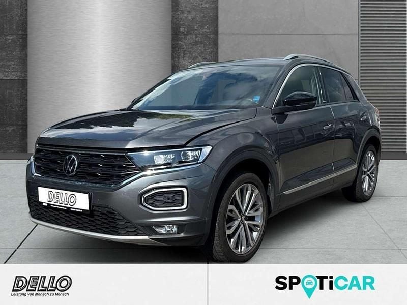 Indiumgrau metallic Gebraucht 2021 VW T-Roc United SUV | 23.990 € (Fairer Preis) - Bild 1/4