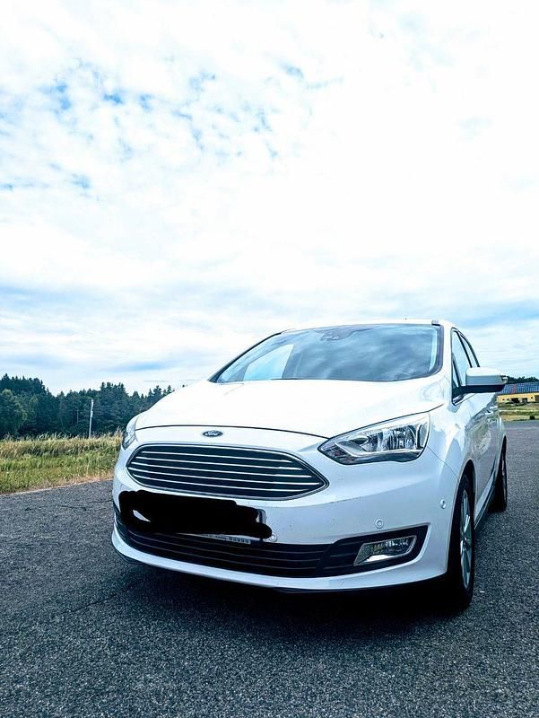 Gebraucht Ford C-MAX Titanium 125 PS (91 kW) 2018 Weiß Van / Kleinbus