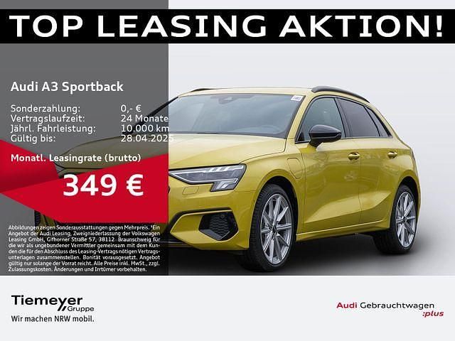 Gelb Gebraucht 2024 Audi A3 Sportback e-tron S-Line Limousine | 38.880 € (Teuer) - Bild 1/1
