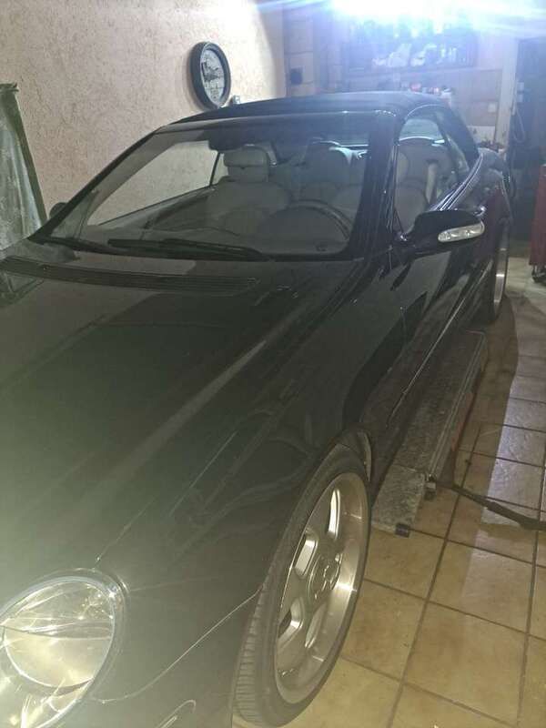 Schwarz Gebraucht 2003 Mercedes CLK200 Avantgarde Cabrio | 9.800 € (Teuer) - Bild 1/4
