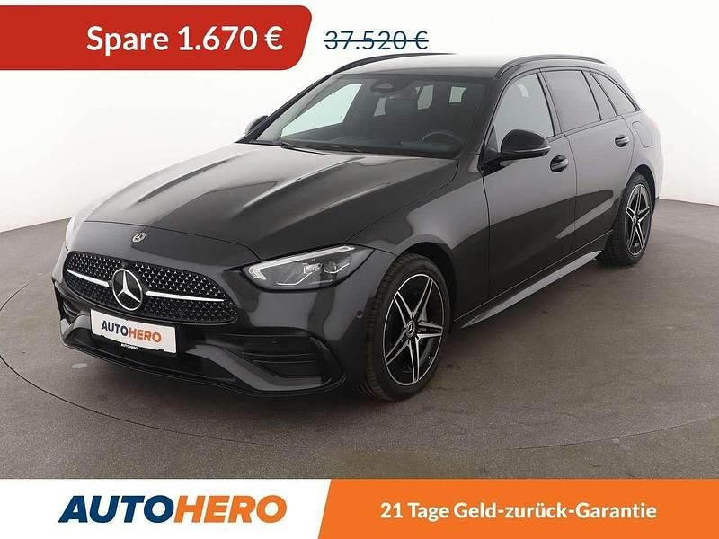 Graphitgrau Gebraucht 2022 Mercedes C300e AMG line Kombi | 35.850 € (Fairer Preis) - Bild 1/3