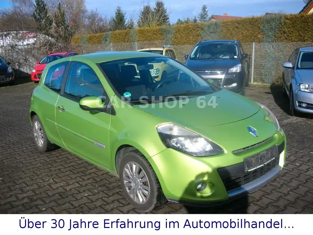Gebraucht Renault Clio Dynamique 75 PS (55 kW) 2009 Apfelgrün Kleinwagen