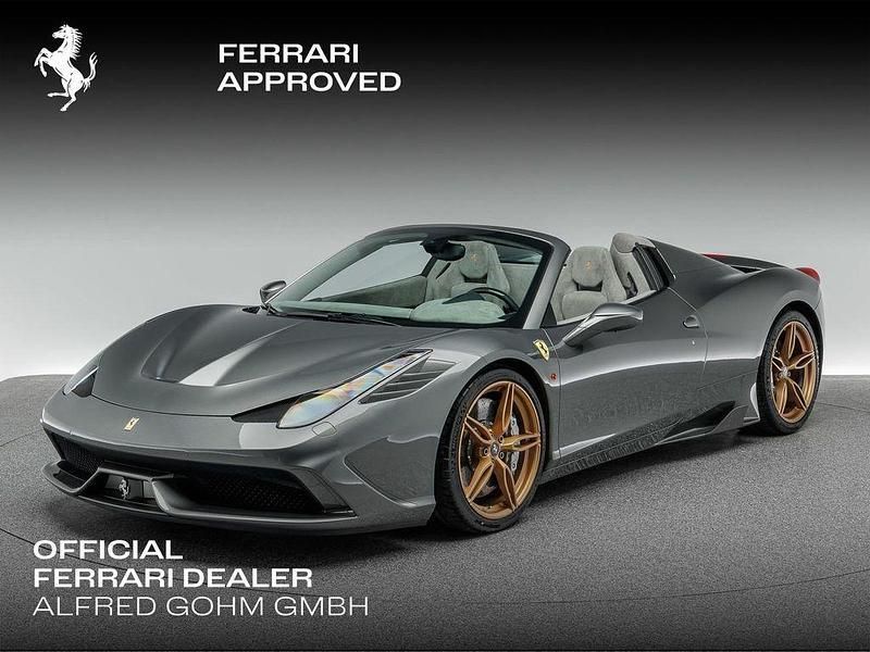 Grigio ferro met Gebraucht 2018 Ferrari 458 Cabrio | 1.190.000 € - Bild 1/2