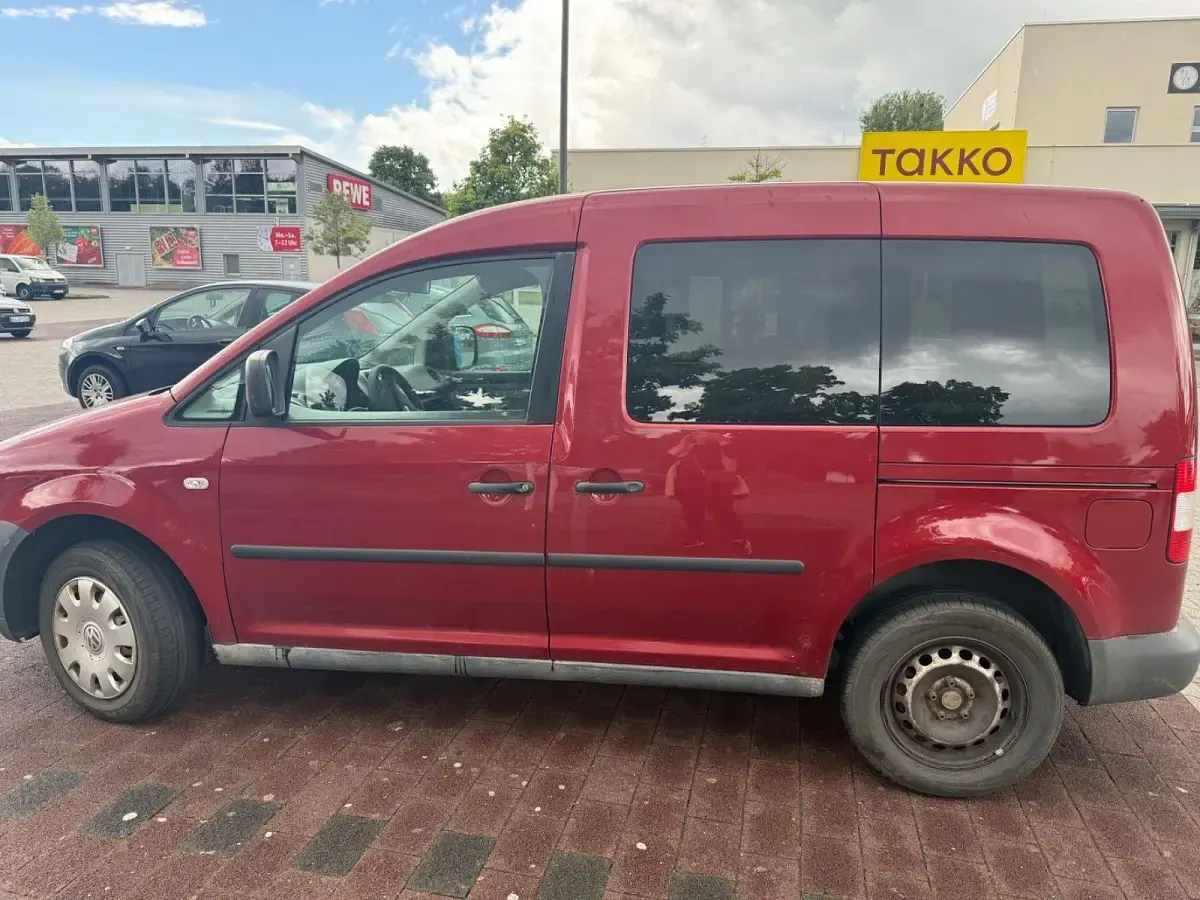 Gebraucht VW Caddy Life 75 PS (55 kW) 2007 Rot Van / Kleinbus