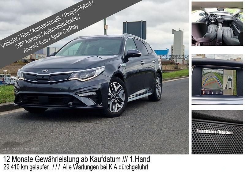 Grau Gebraucht 2019 Kia Optima Hybrid Limousine | 20.400 € (Etwas zu teuer) - Bild 1/4