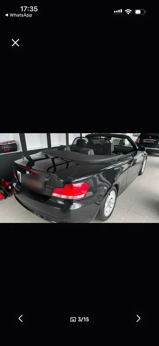 Gebraucht BMW 120 Cabriolet 170 PS (125 kW) 2008 Schwarz Cabrio