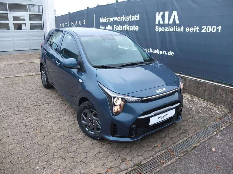 Smoke blau metallic Neu 2024 Kia Picanto Vision Kleinwagen | 16.690 € (Fairer Preis) - Bild 1/3