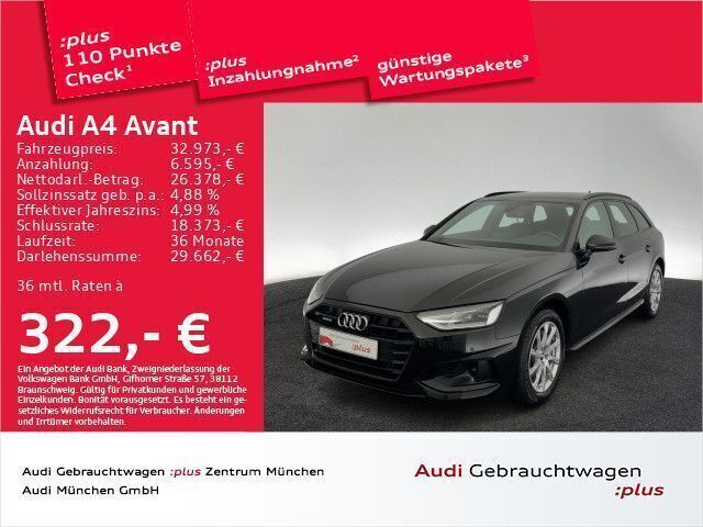 Schwarz Gebraucht 2021 Audi A4 Advanced Kombi | 35.339 € (Teuer) - Bild 1/2