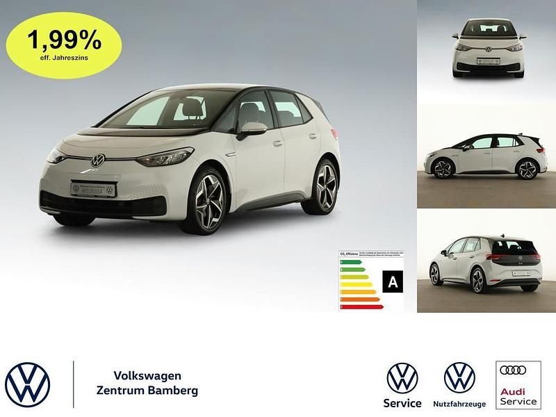 Weiß Gebraucht 2021 VW ID.3 Pro Performance Kleinwagen | 20.880 € (Guter Preis) - Bild 1/4