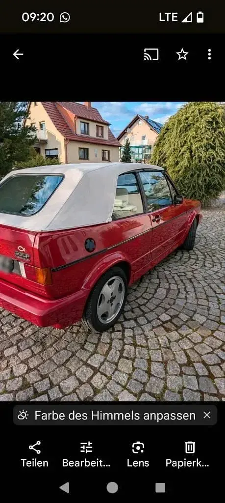 Gebraucht VW Golf Cabriolet 95 PS (69 kW) 1989 Rot Cabrio
