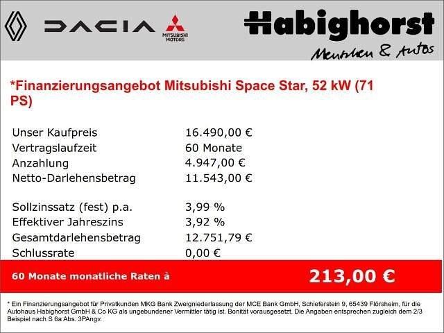 Gebraucht Mitsubishi Space Star Select+ 71 PS (52 kW) 2024 Metallic Kleinwagen
