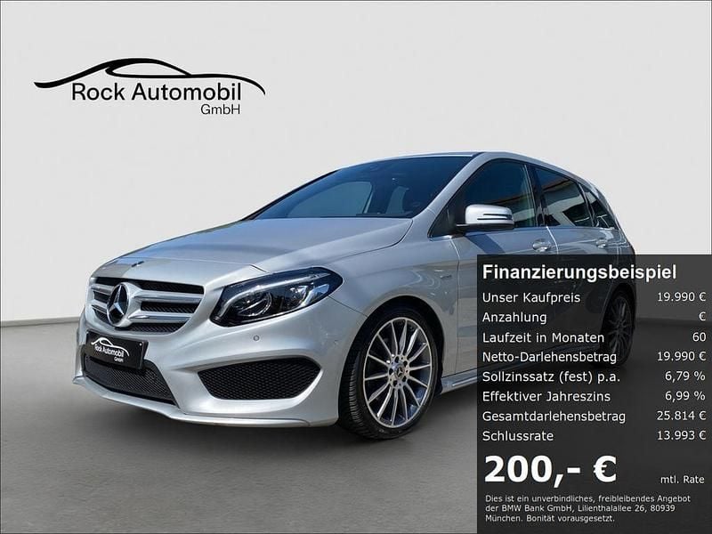 Silber Gebraucht 2018 Mercedes B180 AMG line Van / Kleinbus | 19.990 € (Fairer Preis) - Bild 1/4
