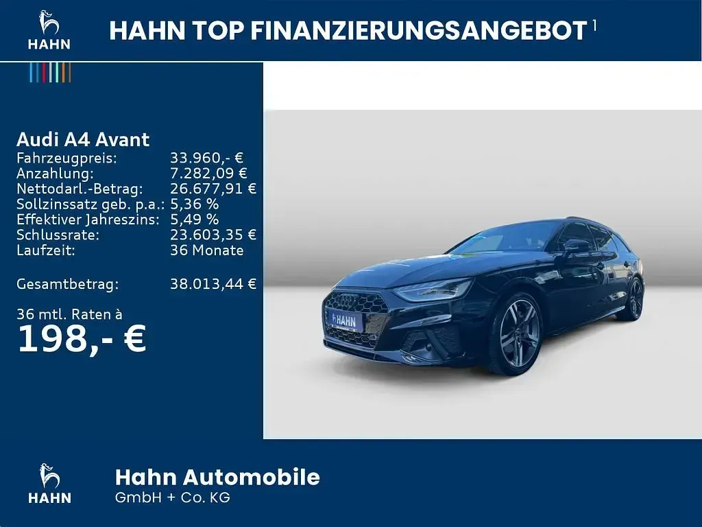 Gebraucht Audi A4 S-Line 204 PS (150 kW) 2024 Mythosschwarz metallic Kombi