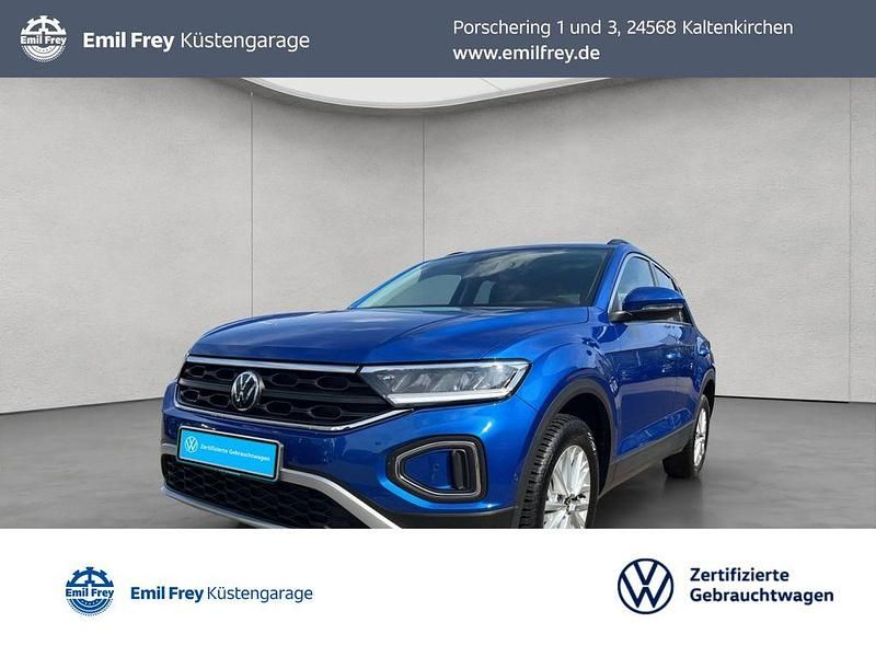 Blau Gebraucht 2024 VW T-Roc Life SUV | 23.450 € (Fairer Preis) - Bild 1/4