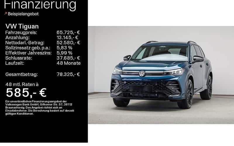 Grau Neu 2025 VW Tiguan R-line SUV | 65.725 € - Bild 1/4