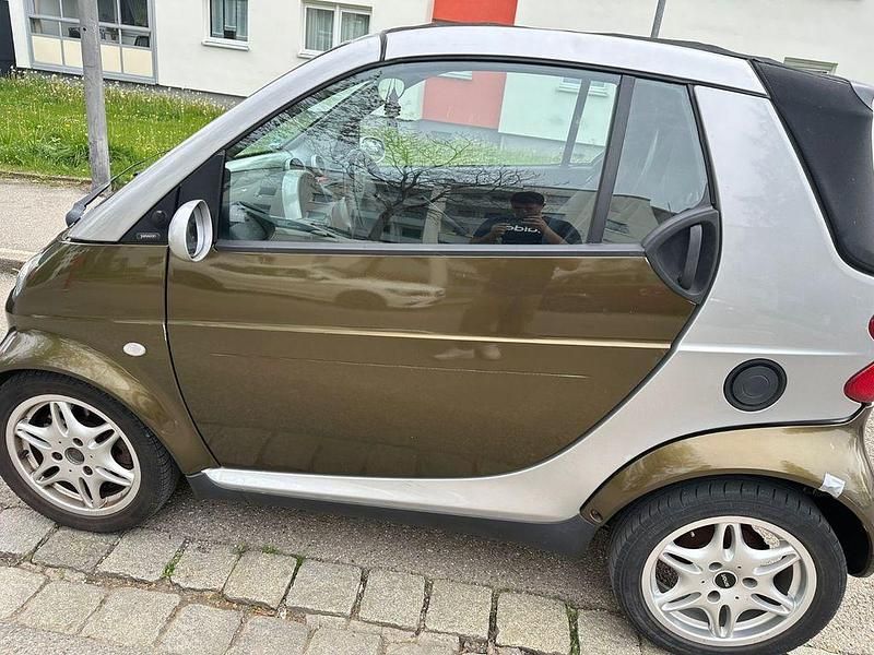Grün Gebraucht 2002 Smart ForTwo Cabrio Passion Cabrio | 1.200 € (Superpreis) - Bild 1/3