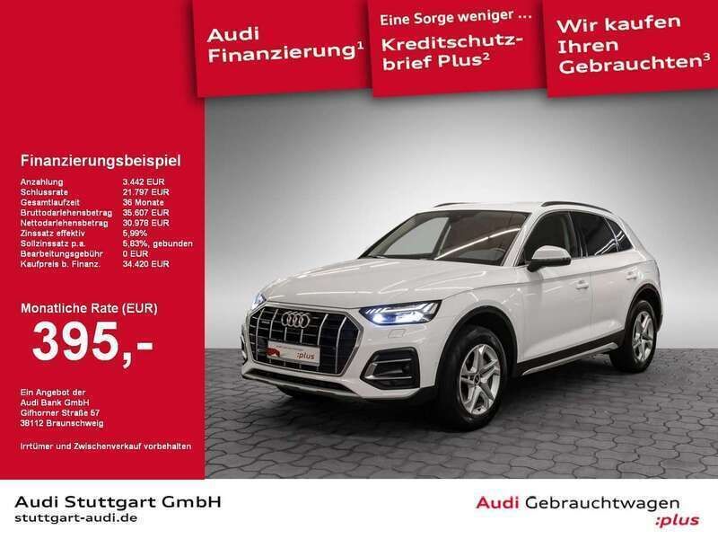 Ibisweiß Gebraucht 2021 Audi Q5 Advanced SUV | 37.950 € (Fairer Preis) - Bild 1/4