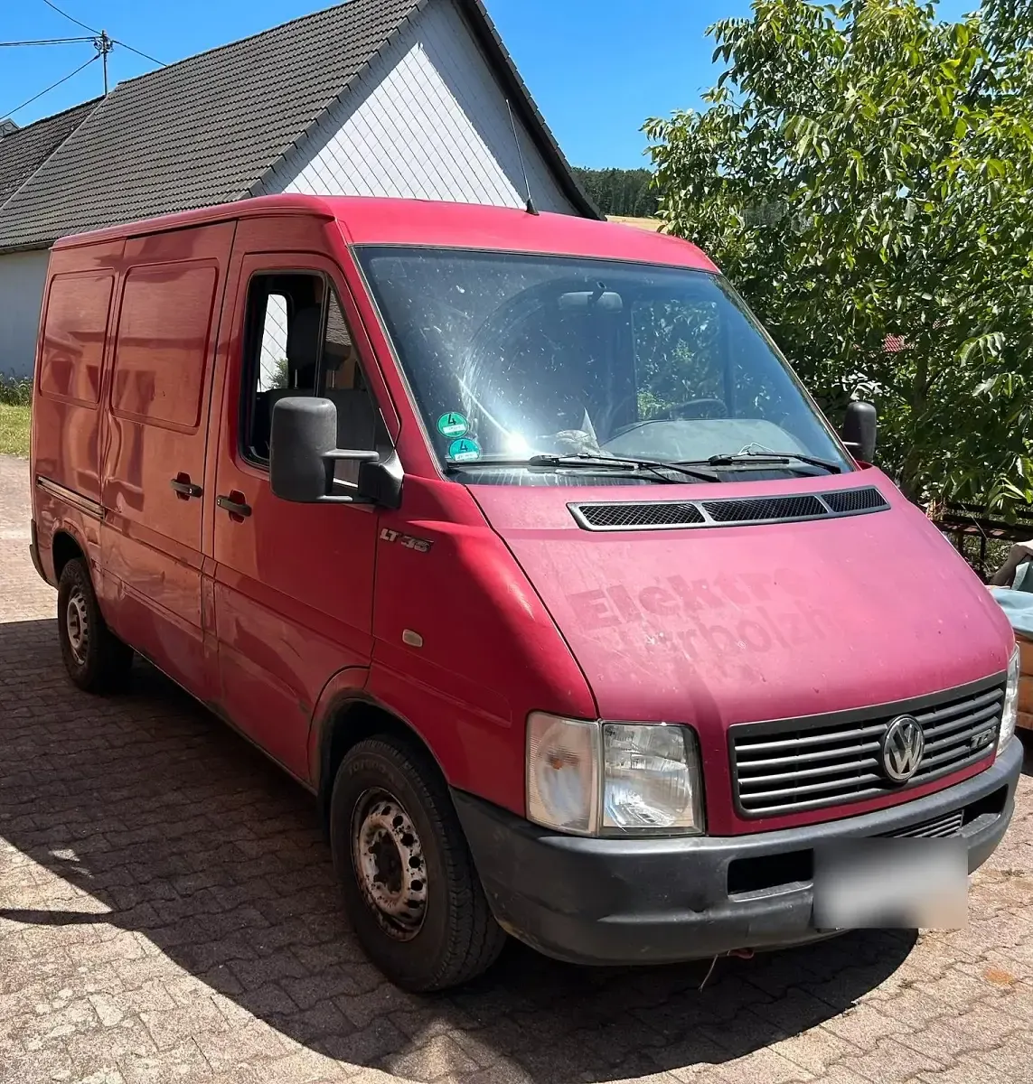 Gebraucht VW LT 109 PS (80 kW) 2001 Rot Van / Kleinbus