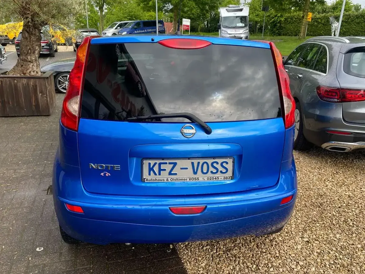 Gebraucht Nissan Note Acenta 88 PS (64 kW) 2007 New blue (m) Kleinwagen