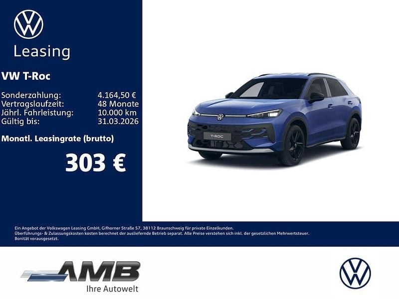 Neu VW T-Roc Style 116 PS (85 kW) 2025 Blau SUV
