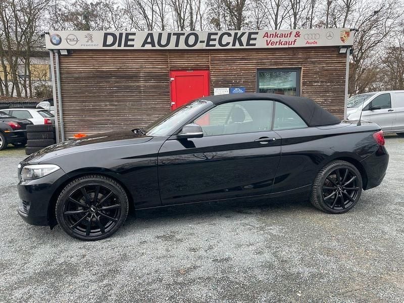 Schwarz Gebraucht 2016 BMW 218 Basis Cabrio | 12.990 € (Guter Preis) - Bild 1/4