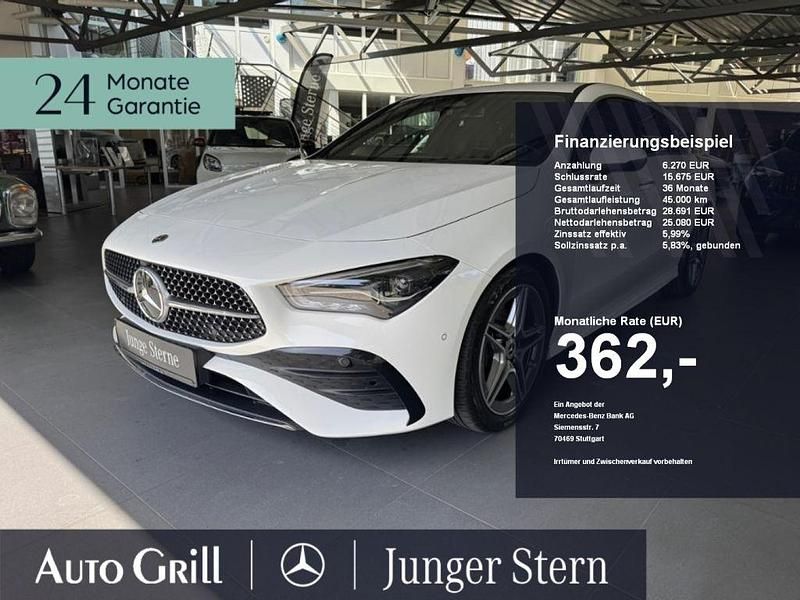 Polarweiß Gebraucht 2024 Mercedes CLA200 Shooting Brake AMG Kombi | 30.370 € - Bild 1/4