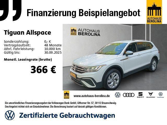 Weiß Gebraucht 2024 VW Tiguan Allspace Life SUV | 34.444 € (Superpreis) - Bild 1/4