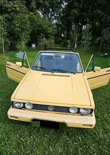 Gelb Gebraucht 1991 VW Golf Cabriolet Karmann Cabrio | 8.500 € - Bild 1/4