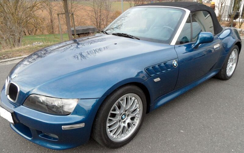 Blau Gebraucht 2000 BMW Z3 Performance Cabrio | 8.499 € (Superpreis) - Bild 1/4