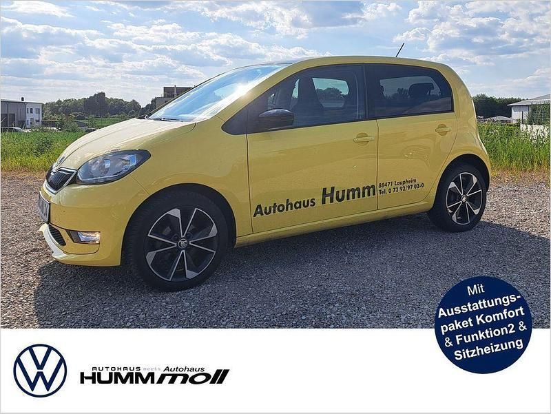 Sunflowergelb Gebraucht 2020 Skoda Citigo-e IV Best of Kleinwagen | 12.900 € (Fairer Preis) - Bild 1/4