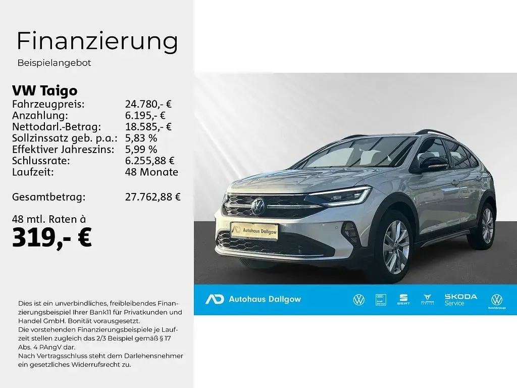 Gebraucht VW Taigo Move 150 PS (110 kW) 2024 Reflexsilber metallic SUV